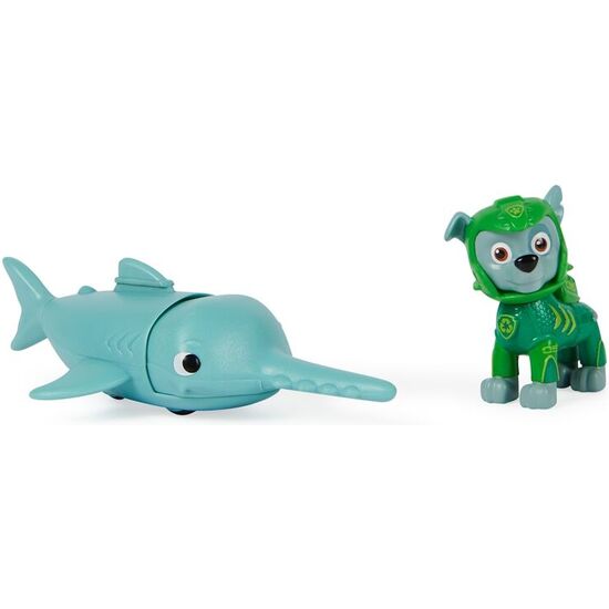 BLISTER 2 FIGURAS ROCKY AQUA PUPS PATRULLA CANINA PAW PATROL image 3