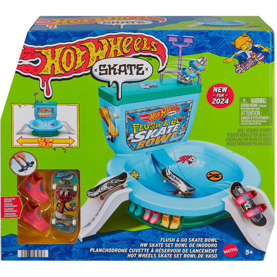 SET BOWL DE INODORO SKATE HOT WHEELS image 0