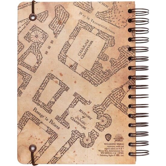 CUADERNO A5 MAPA DEL MERODEADOR HARRY POTTER image 1