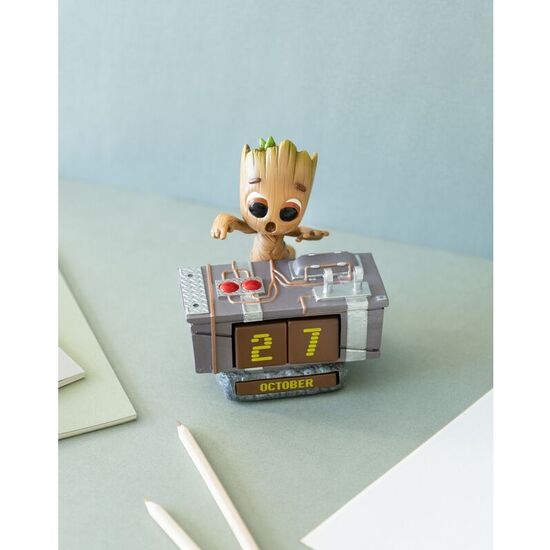 CALENDARIO PERPETUO 3D GROOT DEATH BUTTON GUARDIANES DE LA GALAXIA MARVEL image 3