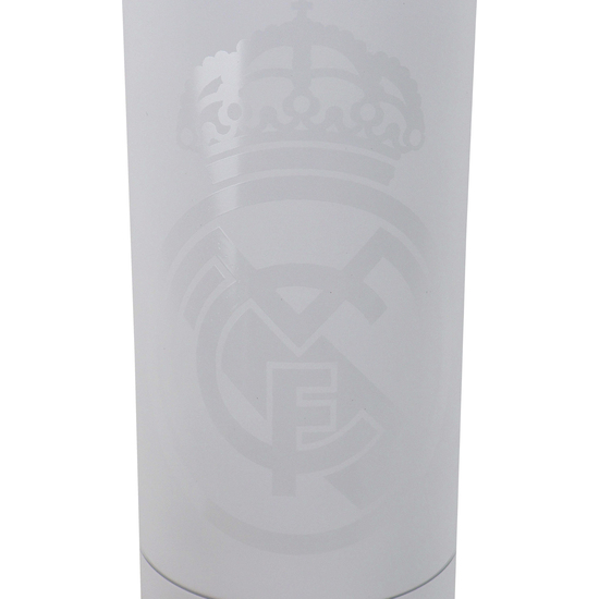 BOTELLA BLANCA ACERO INOXIDABLE REAL MADRID 600ML image 1