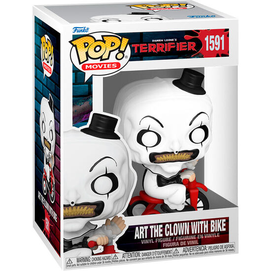FIGURA POP TERRIFIER ART THE CLOWN WITH BIKE image 0