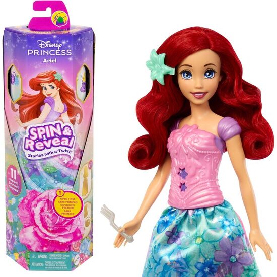 MUÑECA ARIEL SPIN REVEAL LA SIRENITA DISNEY image 0