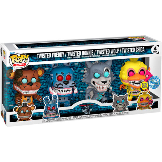 BLISTER 4 FIGURAS POP FIVE NIGHTS AT FREDDYS EXCLUSIVE image 1