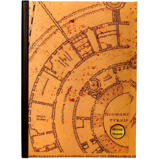 CUADERNO A5 MAPA DEL MERODEADOR HARRY POTTER image 0