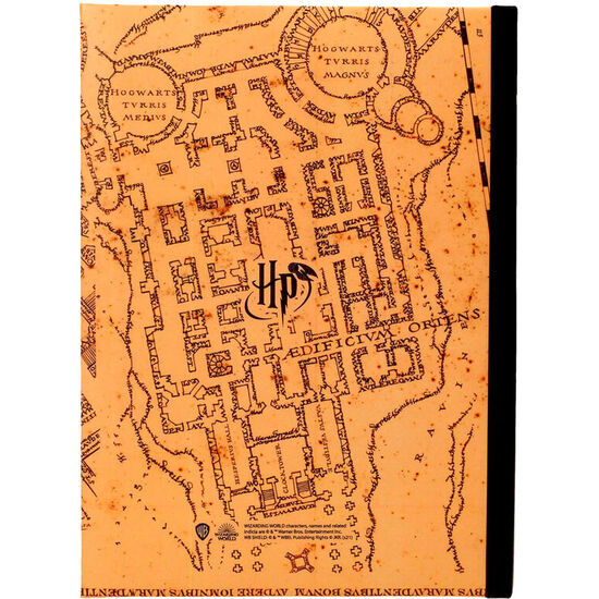 CUADERNO A5 MAPA DEL MERODEADOR HARRY POTTER image 1