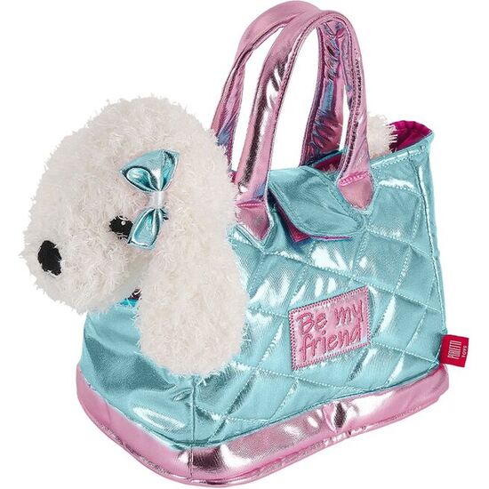 BOLSO MANO + PELUCHE AZUL PERRO DIDI 28CM image 0