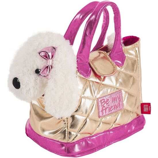 BOLSO MANO + PELUCHE DORADO PERRO DIDI 28CM image 0