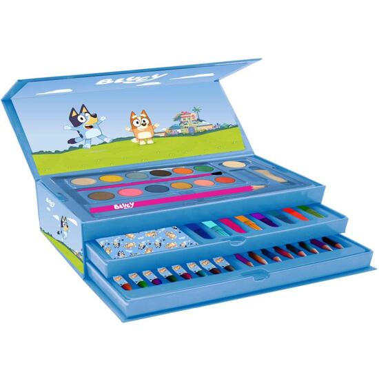 SET PAPELERÍA COLOREABLE MALETÍN BLUEY image 0