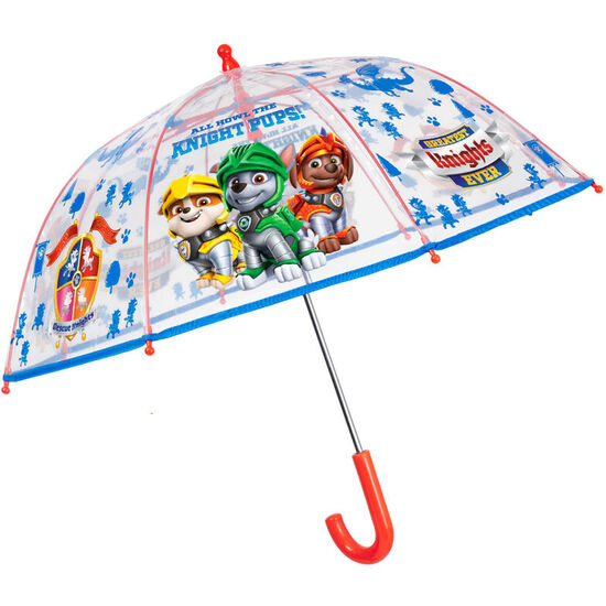 PARAGUAS AUTOMATICO TRANSPARENTE PATRULLA CANINA PAW PATROL 42CM image 0