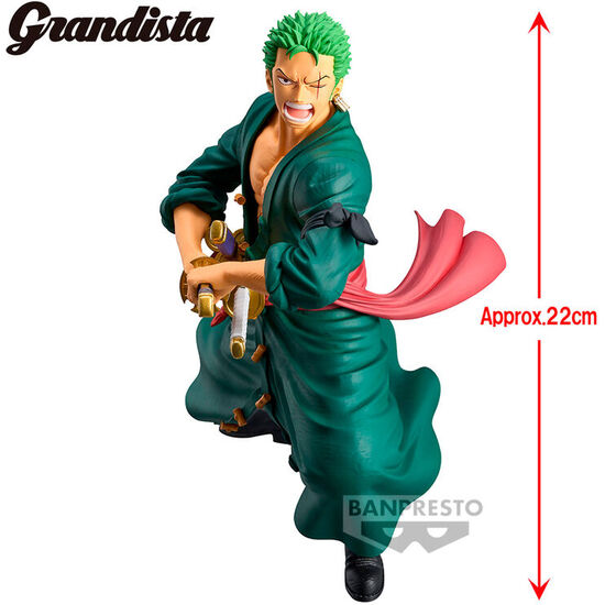 FIGURA RORONOA ZORO GRANDISTA ONE PIECE 22CM image 1