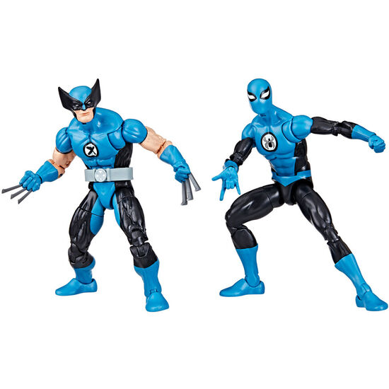 BLISTER 2 FIGURAS WOLVERINE SPIDERMAN LOS 4 FANTASTICOS MARVEL image 2