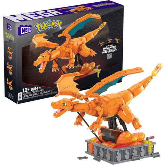 MEGA CONSTRUX CHARIZARD EN MOVIMIENTO POKEMON image 0