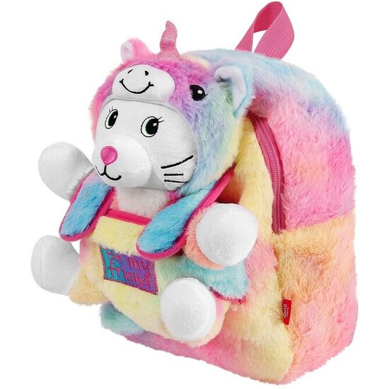 MOCHILA + PELUCHE GATO EMI 27CM image 0