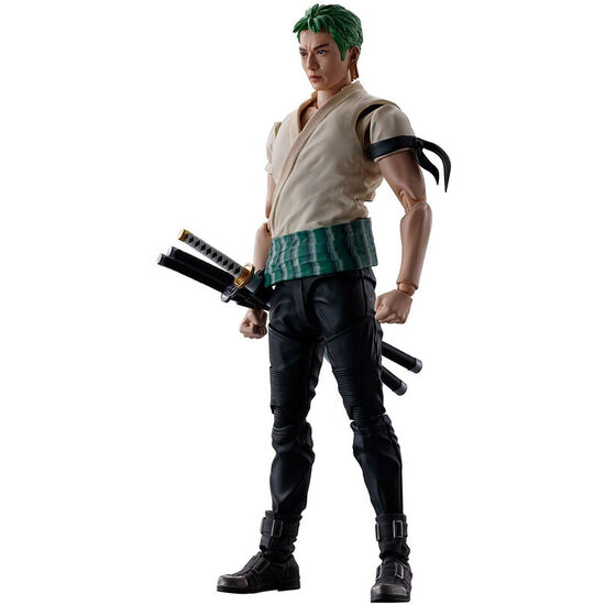 FIGURA S.H. FIGUARTS RORONOA ZORO NETFLIX SERIES ONE PIECE 14,5CM image 0