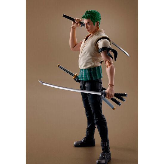 FIGURA S.H. FIGUARTS RORONOA ZORO NETFLIX SERIES ONE PIECE 14,5CM image 1