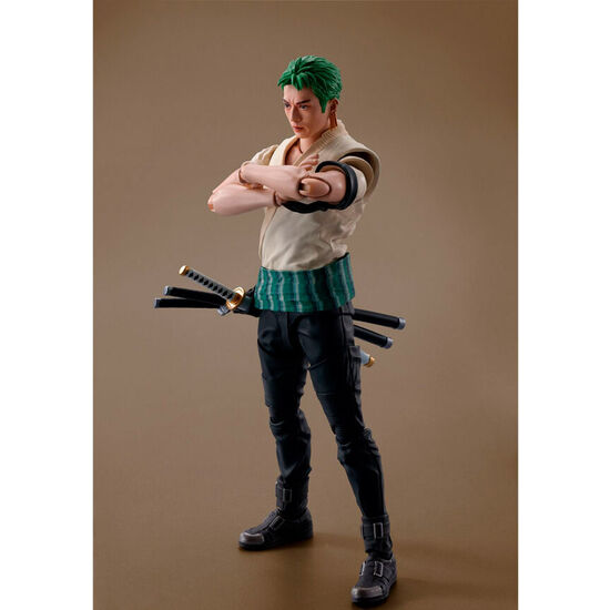 FIGURA S.H. FIGUARTS RORONOA ZORO NETFLIX SERIES ONE PIECE 14,5CM image 2