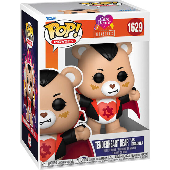 FIGURA POP CARE BEARS X MONSTERS TENDER HEART BEAR AS DRACULA image 1