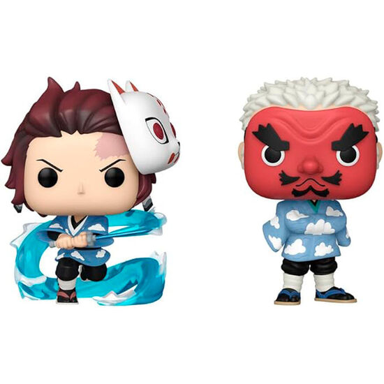BLISTER 2 FIGURAS POP DEMON SLAYER KIMETSU NO YAIBA TANJIRO KAMADO & SAKONJI UROKODAKI image 0