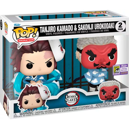 BLISTER 2 FIGURAS POP DEMON SLAYER KIMETSU NO YAIBA TANJIRO KAMADO & SAKONJI UROKODAKI image 1