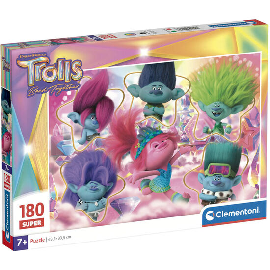 PUZZLE SUPER TROLLS 3 180PZS image 0