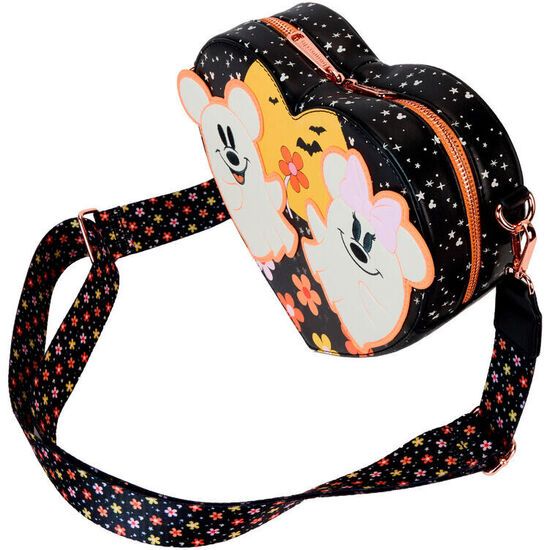 BOLSO BANDOLERA FLORAL GHOST MICKEY &#38; MINNIE DISNEY LOUNGEFLY image 2