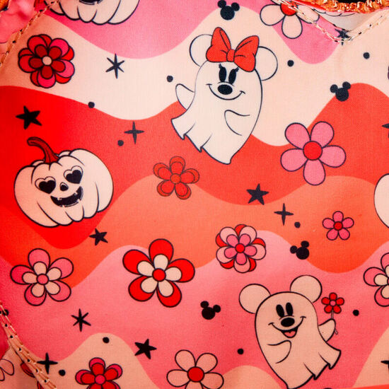BOLSO BANDOLERA FLORAL GHOST MICKEY &#38; MINNIE DISNEY LOUNGEFLY image 3
