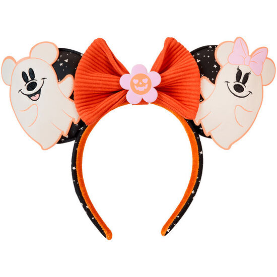 DIADEMA OREJAS FLORAL GHOST MICKEY &#38; MINNIE DISNEY LOUNGEFLY image 0