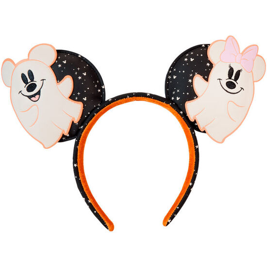 DIADEMA OREJAS FLORAL GHOST MICKEY &#38; MINNIE DISNEY LOUNGEFLY image 2