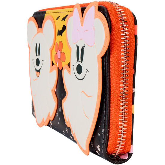 CARTERA FLORAL GHOST MICKEY &#38; MINNIE DISNEY LOUNGEFLY image 2