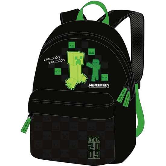 MOCHILA AMERICANO MINECRAFT 42 X 31 X 13,5 CM. image 0