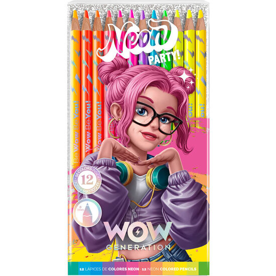 SET LAPICES DE COLORES WOW GENERATION 12PZS SURTIDO image 2