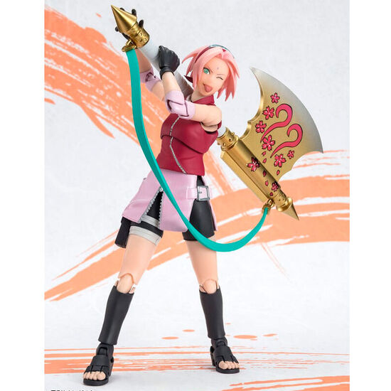 FIGURA S.H. FIGUARTS SAKURA HARUNO NARUTO OP99 EDITION NARUTO SHIPPUDEN 14CM image 1