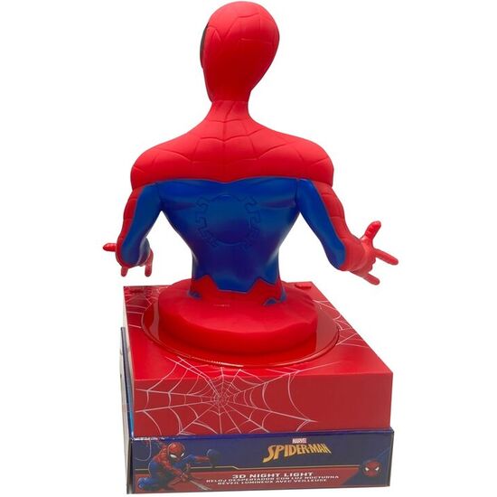 LAMPARA 3D CON DESPERTADOR SPIDERMAN MARVEL image 2