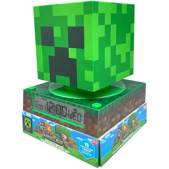 LAMPARA 3D CON DESPERTADOR MINECRAFT image 1