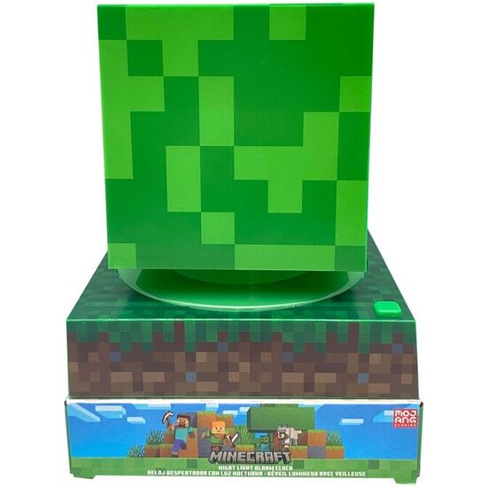 LAMPARA 3D CON DESPERTADOR MINECRAFT image 3