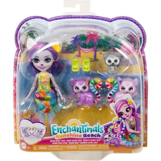 MUÑECA LORINDA LEMUR SUNSHINE BEACH ENCHANTIMALS image 0