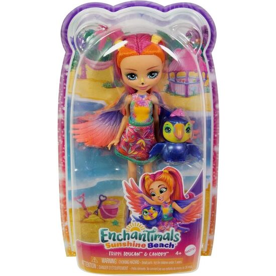 MUÑECA TRIPPI TOUCAN SUNSHINE BEACH ENCHANTIMALS image 0