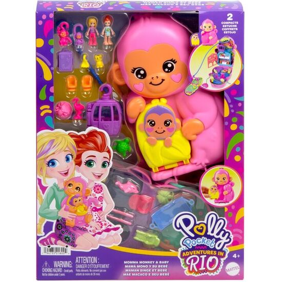 COFRE BOLSO MAMA MONO Y BEBE POLLY POCKET image 0