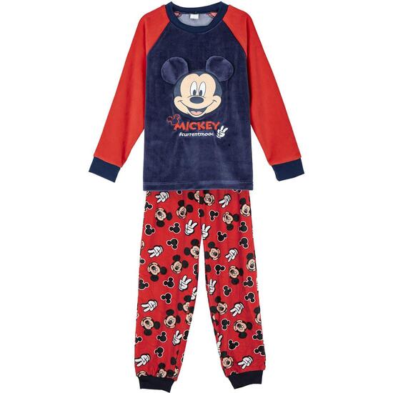 PIJAMA LARGO CORAL FLEECE APLICACIONES MICKEY image 0
