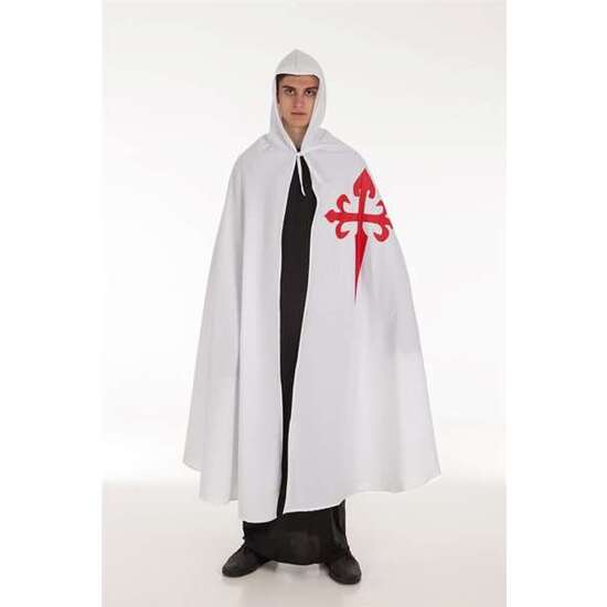 DISFRAZ ADULTO  CAPA SANTIAGO BLANCA TALLA L image 0