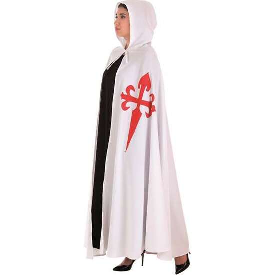 DISFRAZ ADULTO  CAPA SANTIAGO BLANCA TALLA L image 1