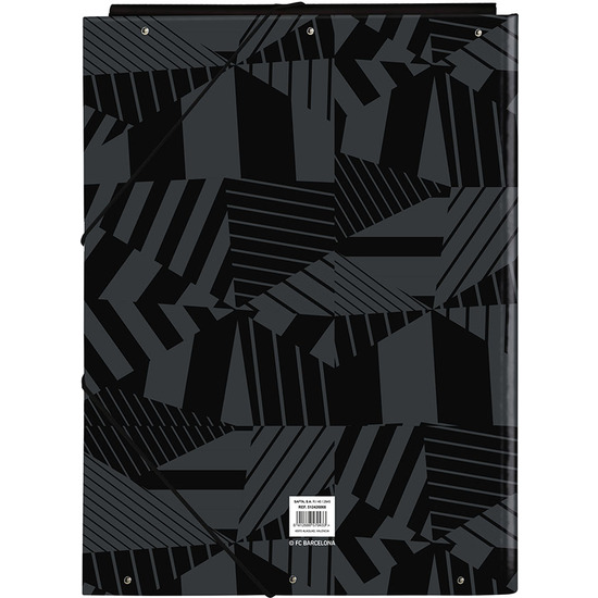 CARPETA FOLIO 3 SOLAPAS F.C.BARCELONA "BLACK" image 1