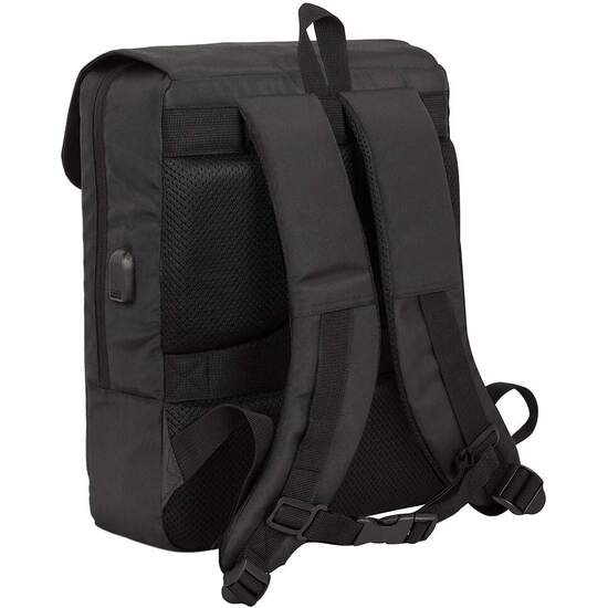 MOCHILA CON SOLAPA PORTATIL 13,3+USB REAL MADRID PREMIUM image 1