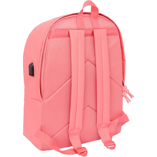 MOCHILA DOBLE PARA PORTATIL 15,6"+USB F.C.BARCELONA CHICA CORAL image 1