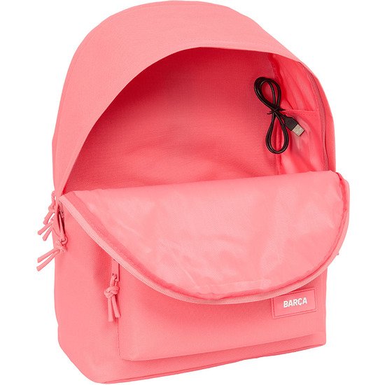 MOCHILA DOBLE PARA PORTATIL 15,6"+USB F.C.BARCELONA CHICA CORAL image 4