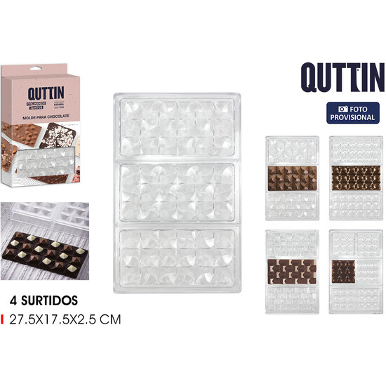 MOLDE PARA CHOCOLATE SURTIDO QUTTIN image 1