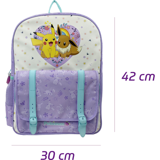 MOCHILA FLOWERS POKEMON 42CM ADAPTABLE image 5