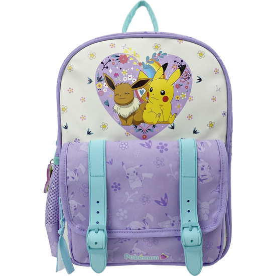 MOCHILA FLOWERS POKEMON 30CM ADAPTABLE image 0