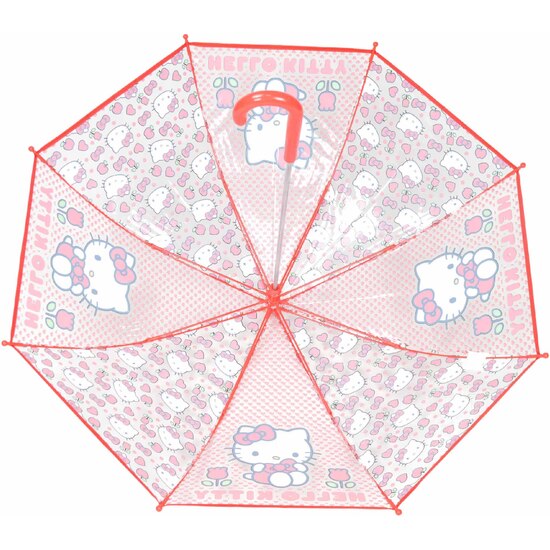 PARAGUAS MANUAL TRANSPARENTE HELLO KITTY 48CM image 3